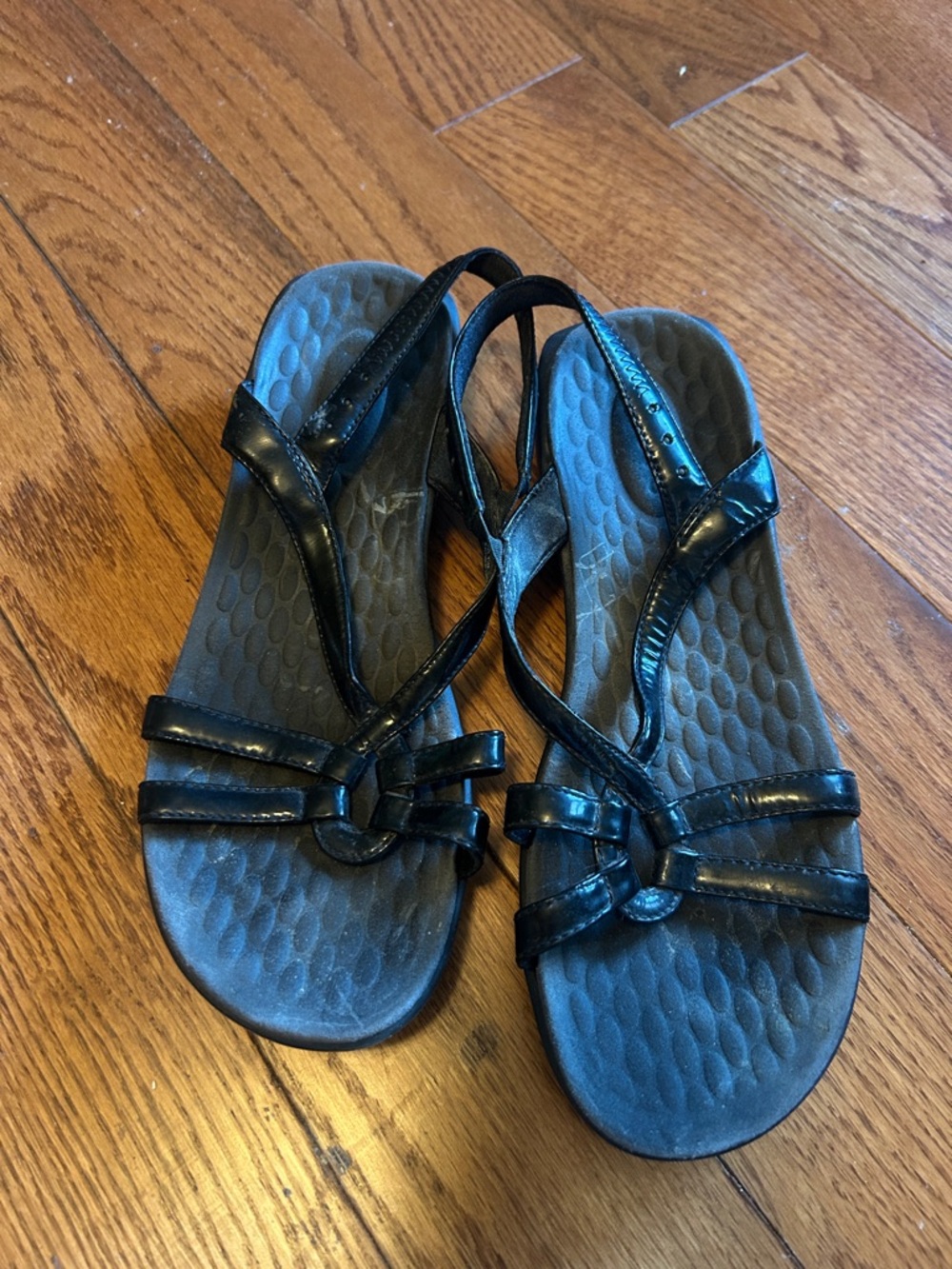 Privo Black Knotted Strap Women's Sandals